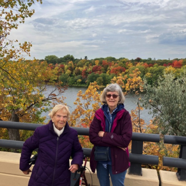 Ruth & Pat by Mississippi River